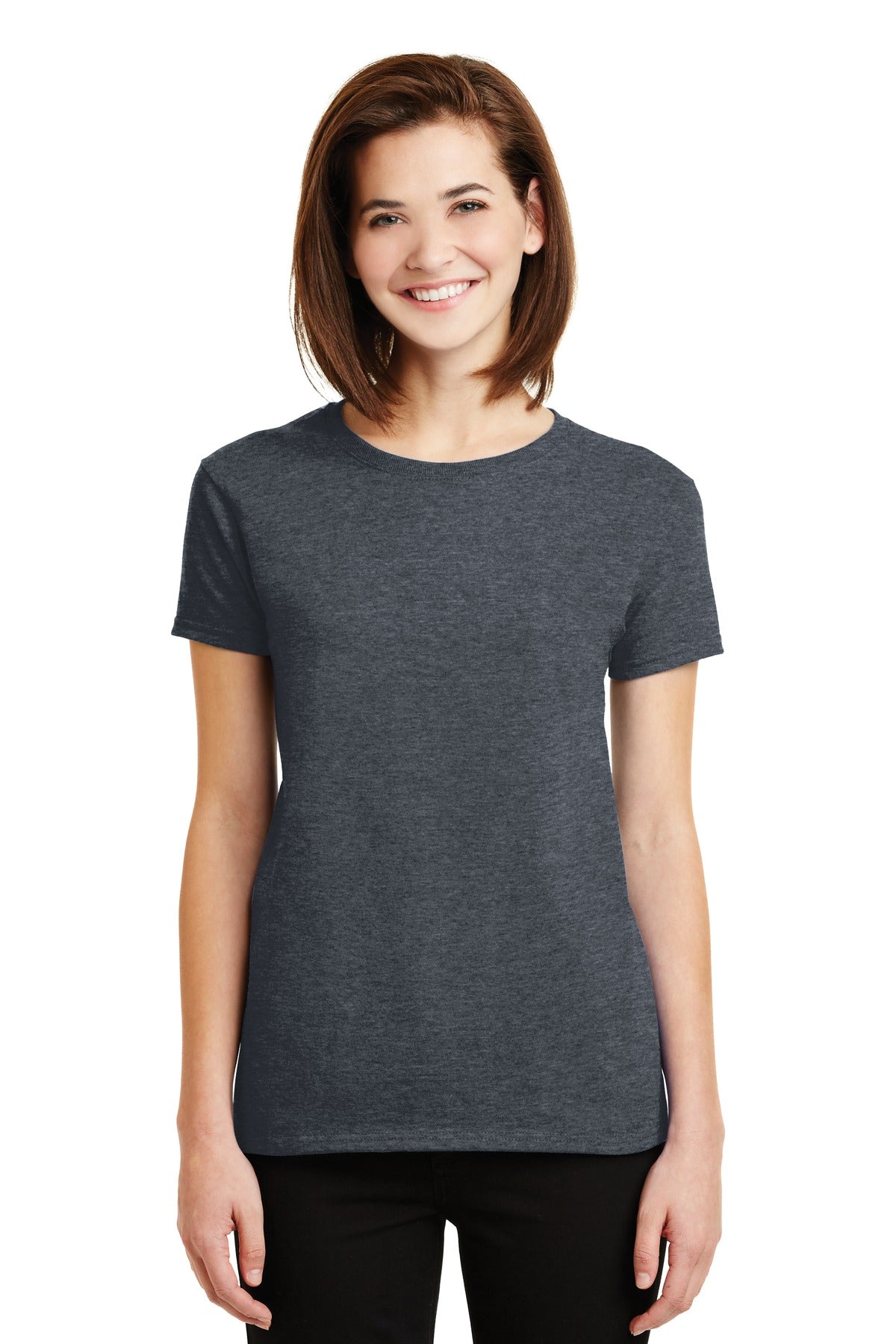 GildanÂ® Women's Ultra CottonÂ® 100% US Cotton T-Shirt. 2000L