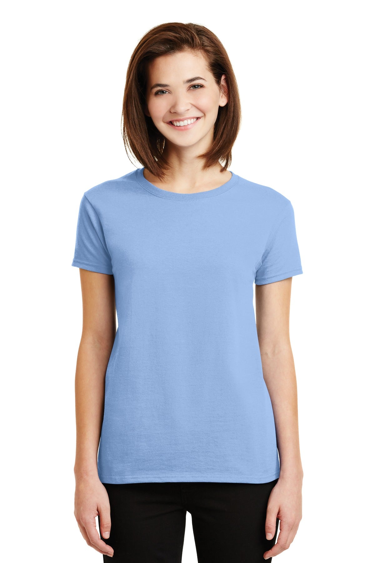 GildanÂ® Women's Ultra CottonÂ® 100% US Cotton T-Shirt. 2000L