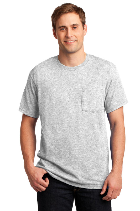 Jerzees? -  Dri-Power? 50/50 Cotton/Poly Pocket T-Shirt.  29MP