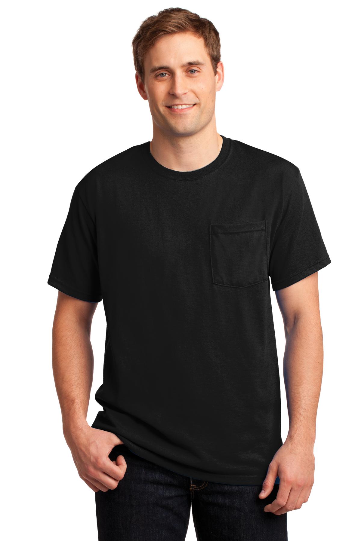 Jerzees? -  Dri-Power? 50/50 Cotton/Poly Pocket T-Shirt.  29MP