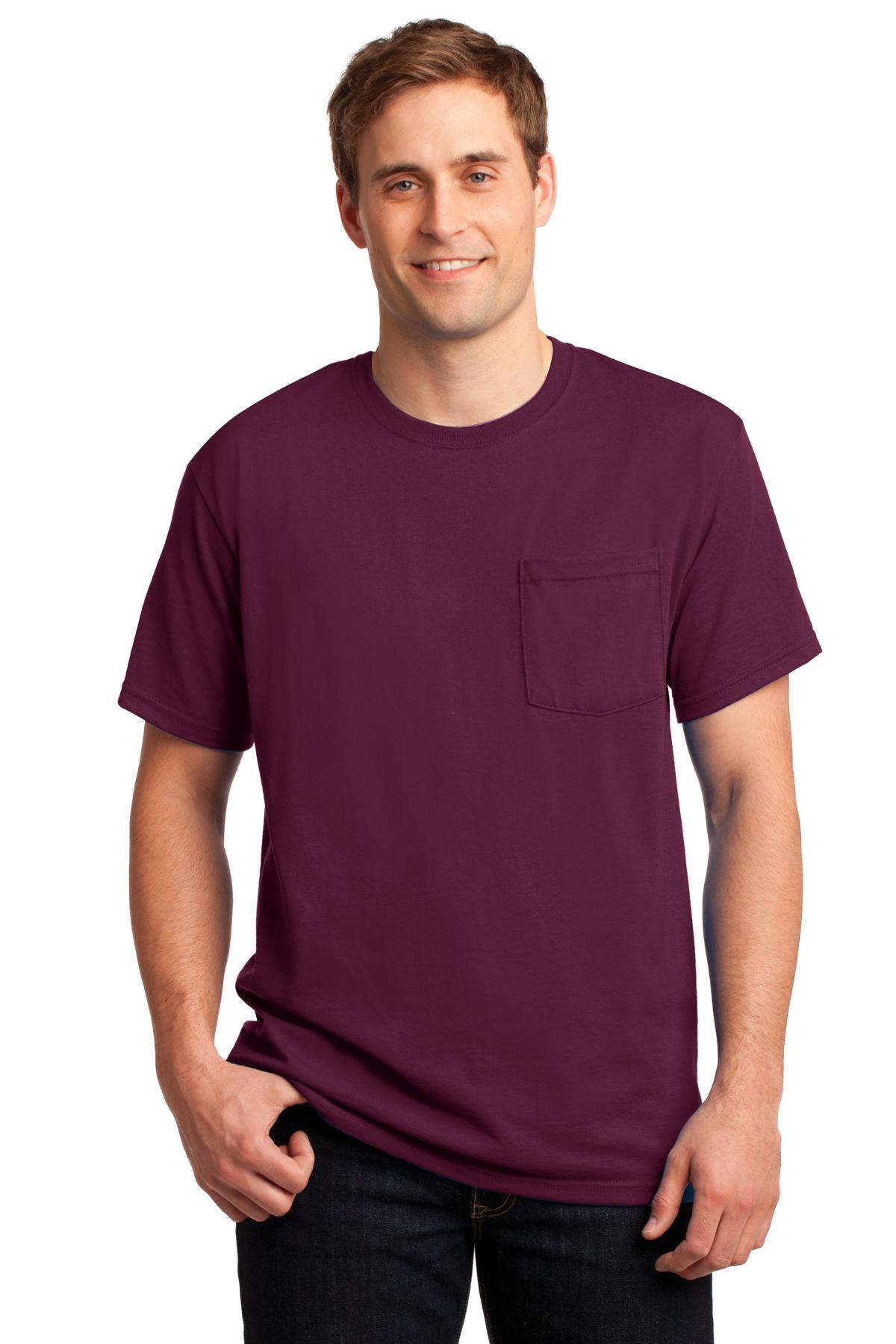 Jerzees? -  Dri-Power? 50/50 Cotton/Poly Pocket T-Shirt.  29MP