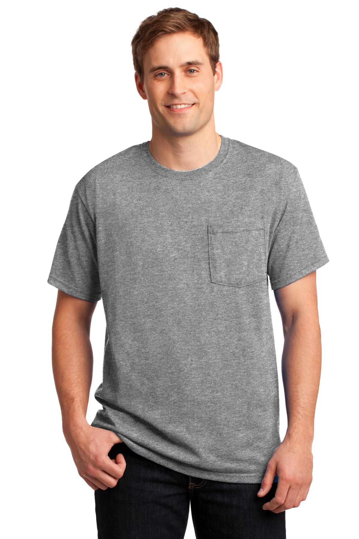 Jerzees? -  Dri-Power? 50/50 Cotton/Poly Pocket T-Shirt.  29MP