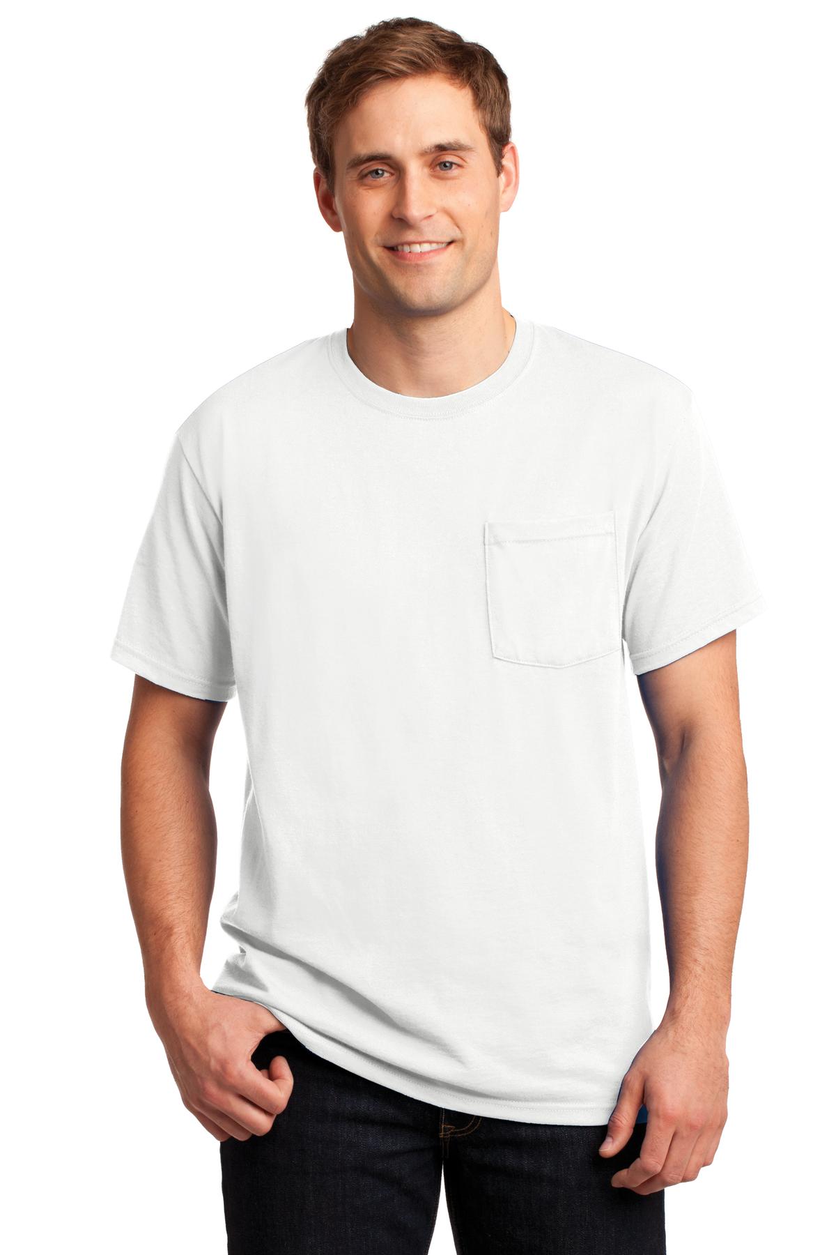 Jerzees? -  Dri-Power? 50/50 Cotton/Poly Pocket T-Shirt.  29MP