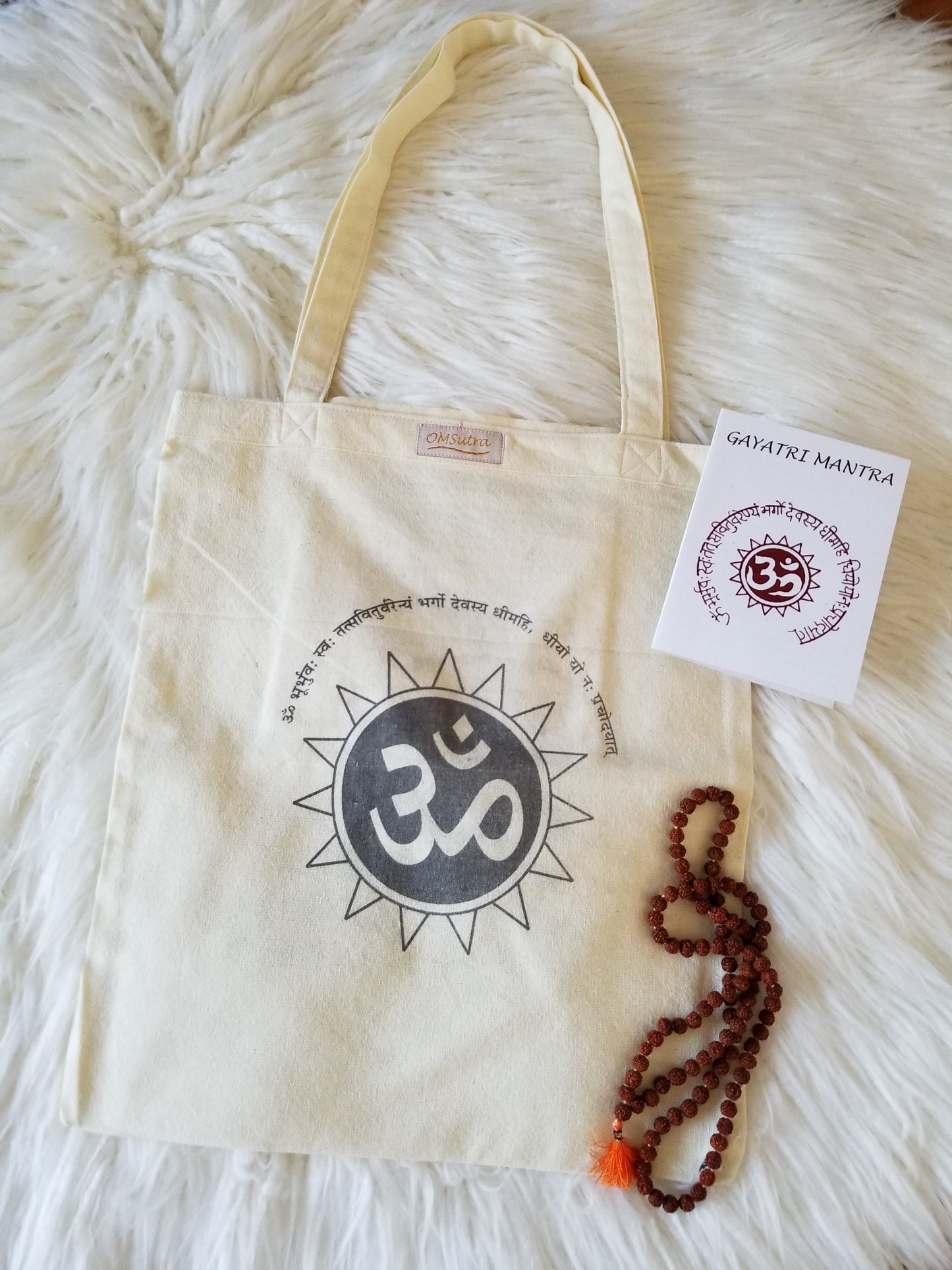 Gayatri Mantra Book Tote Bag Free With Shawl Purchase