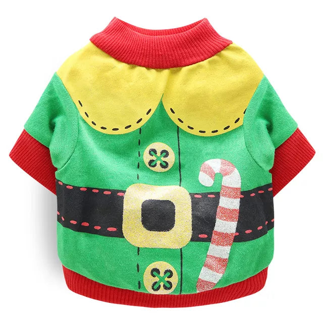 2023 NEW Christmas Dog Coat Pet Dog Halloween Clothes Soft Warm Puppy