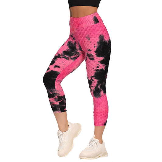 Calf-length Yoga Running Leggings High Waist Workout Push Up Legging Sport Women