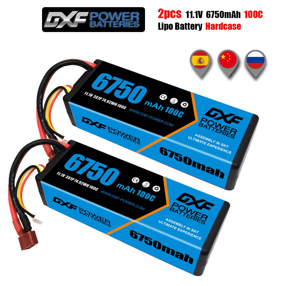 2PCS DXF Battery 2S 3S 4S Lipo 7.4V 11.1V 14.8V 8400mah 8000mah 6500mAh 7000mah