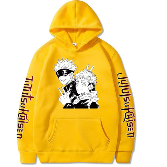 Japan Anime Jujutsu Kaisen Gojo Satoru Plus Size Hoodie Men Women Sweatshirt Ca