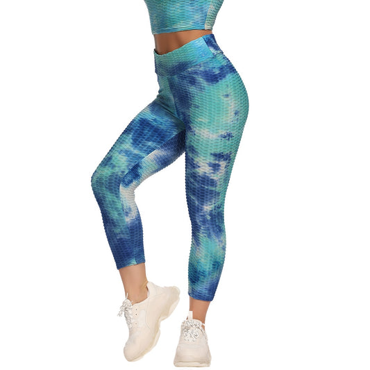 Calf-length Yoga Running Leggings High Waist Workout Push Up Leggins Sport Women