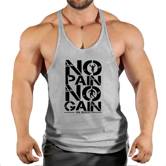 Gym Clothing Mens Bodybuilding Hooded Tank Top Cotton Sleeveless Vest Sweatshir