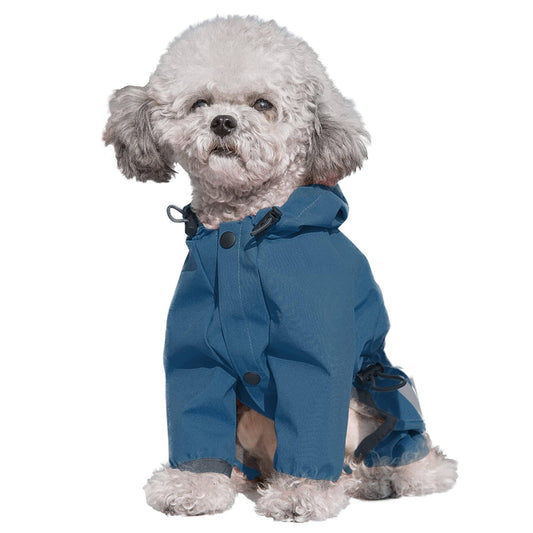 Dog Raincoat For Small Dog Reflective Puppy Rain Jacket Lightweight Raincoats