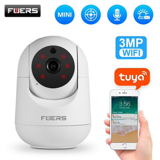 Fuers 3MP IP Camera Tuya Smart Home Indoor WiFi Wireless Surveillance Camera