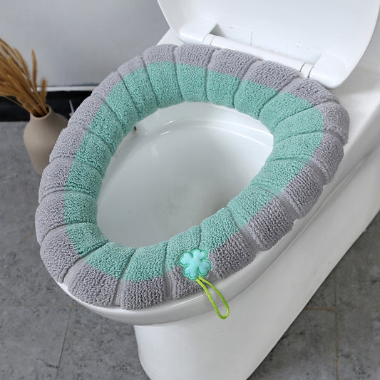 Winter Bathroom Products Toilet Seat Cover Warmer Fleece Thick Soft