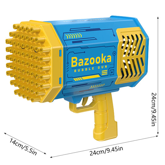 Gatling Bubble Machine With 69 Holes High Output Electric Bubble Gun Machine Toy
