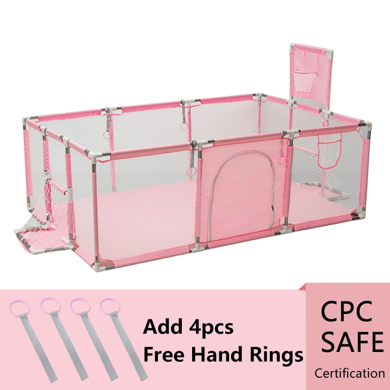 IMBABY Baby Playpens Indoor Baby Corralitos Safety Barriers Basketball Baby Act