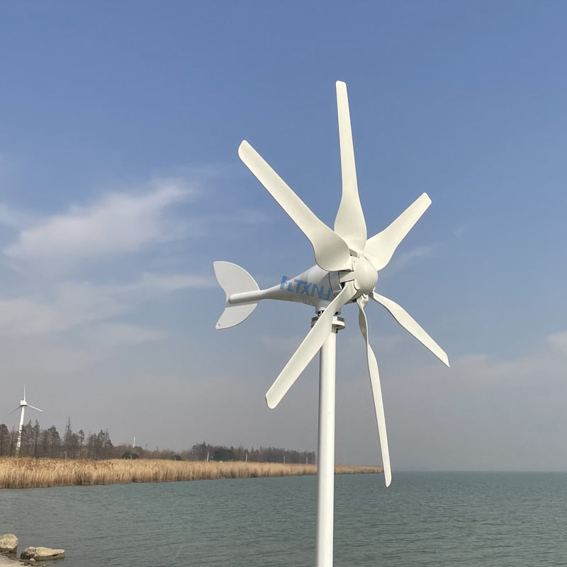 Wind Generator 600w 800w 1000w 48v 24v 12v Portable Windmills Turbine With Mppt