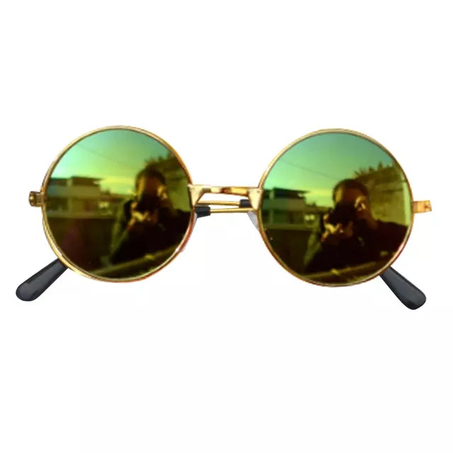 2023 NEW Cool Sunglasses Pet Dog Vintage Round Glasses Products Puppy