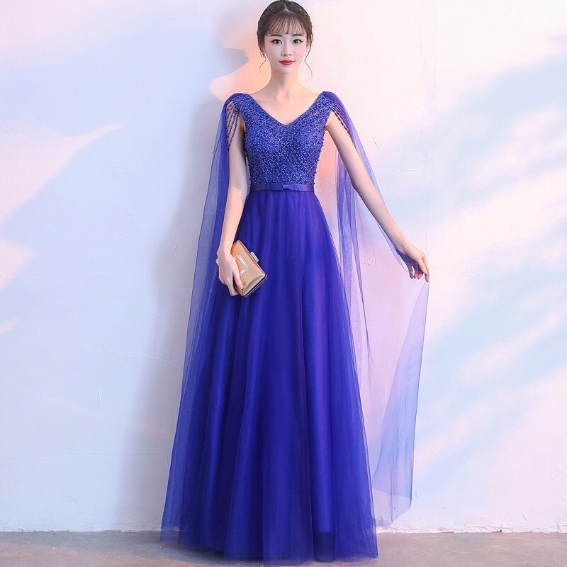 Bridesmaid Dresses Long A-Line Formal Prom Gown Plus Size Wedding Party Dress