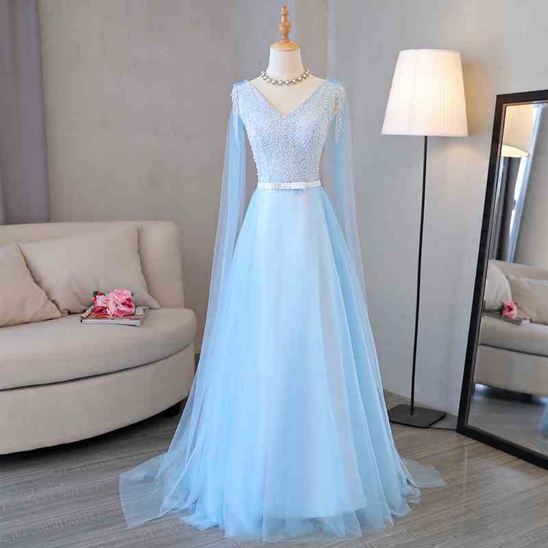 Bridesmaid Dresses Long A-Line Formal Prom Gown Plus Size Wedding Party Dress