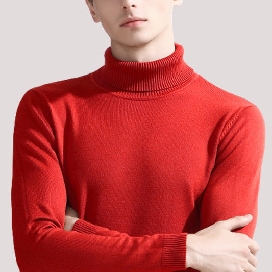 6-color Turtleneck Sweater Male Autumn and Winter New Style Fashion Casual Slim