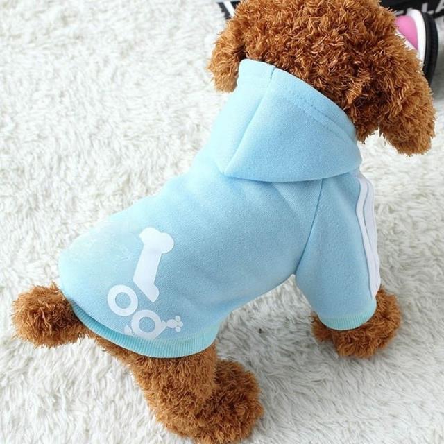 2023 Winter Pet Dog Clothes Dogs Hoodies Fleece Warm Sweatshirt Small