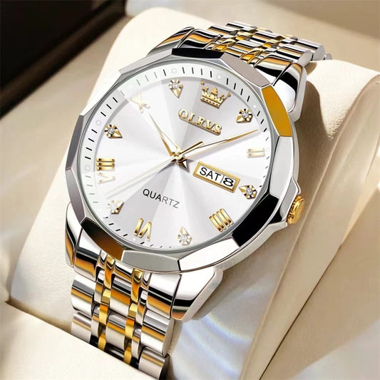 2023 Men's Watches Top Brand Original Quartz Watch for Man Waterproof Rhombus M