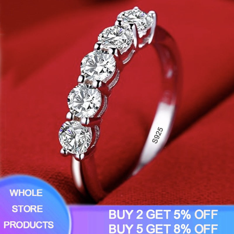 Never Fade Luxury Original Rings For Women Engagement Gift Proposal Jewelry