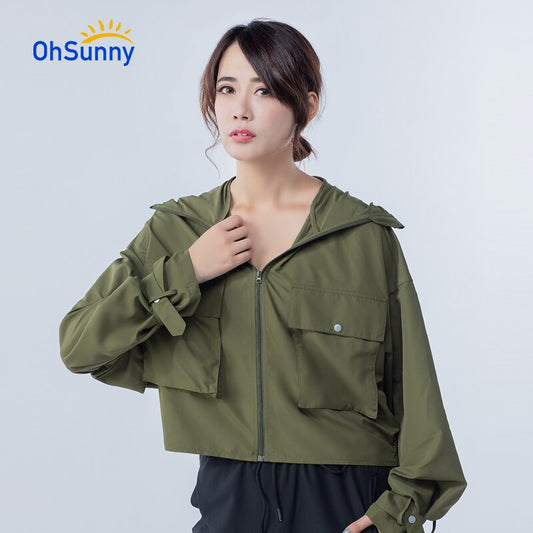 OhSunny New Summer Sunscreen Sun Protection Hooded Clothes Outdoor Sport