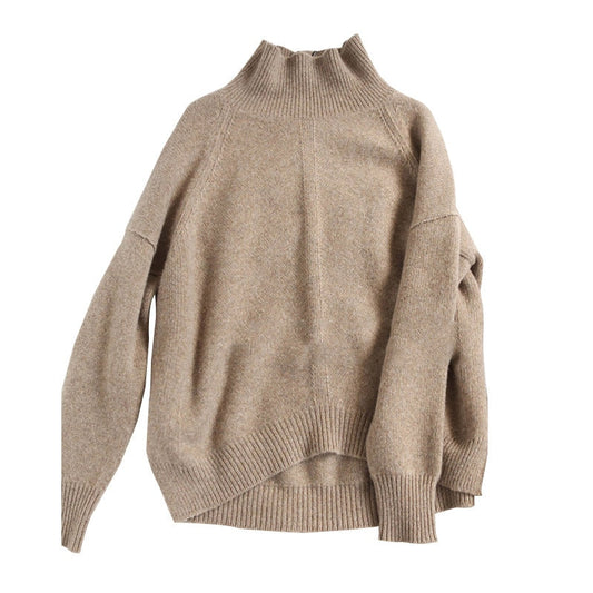 BELIARST Autumn and Winter New Cashmere Sweater Women's High-Necked Pullover