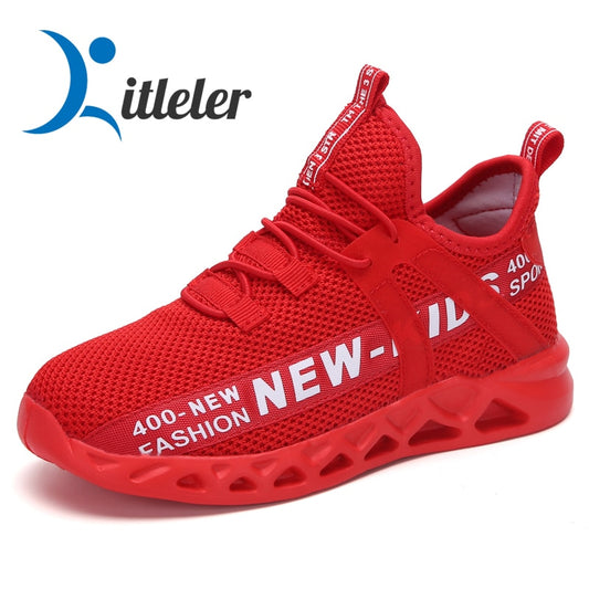 Kids Running Sneakers Breathable Lightweight Children Shoes Non-Slip Casual Boys