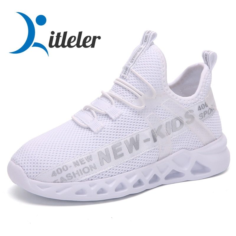 Kids Running Sneakers Breathable Lightweight Children Shoes Non-Slip Casual Boys