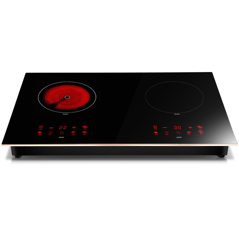 Embedded Induction Cooker Smart Home Double-Head Electric Ceramic Stove Desktop