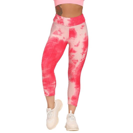 Calf-length Yoga Running Leggings High Waist Workout Push Up Leggins Sport Women