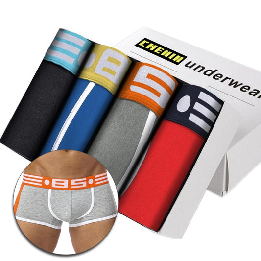 4Pcs High Quality Underwear Man Boxer Homme Cotton Men Underpants Boxershorts Me