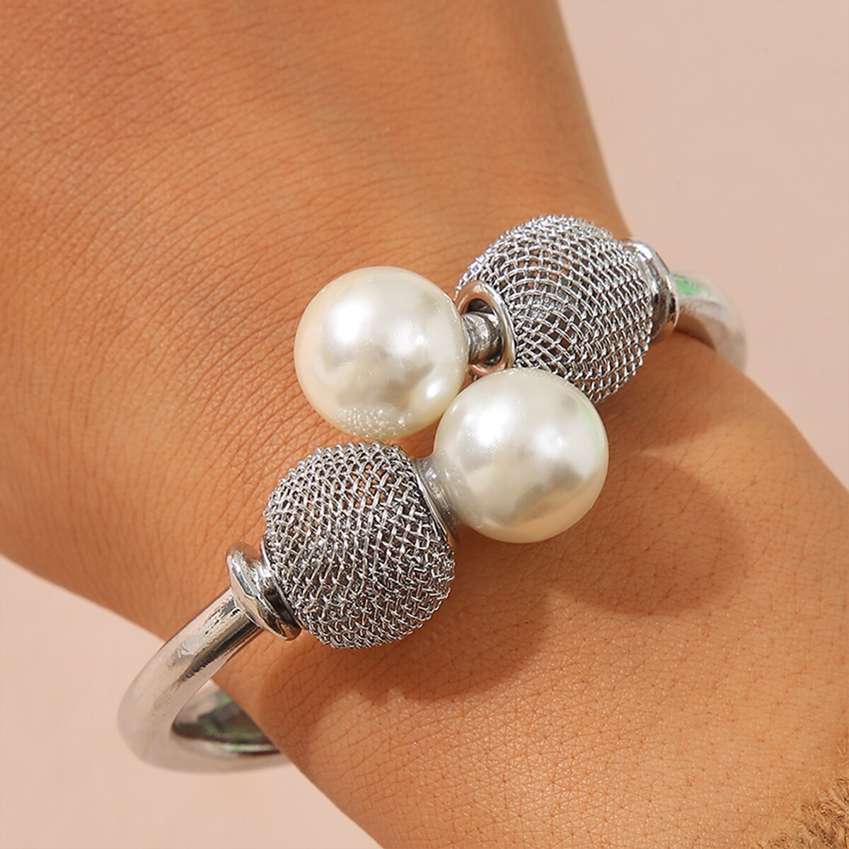 Bracelet Adjustable New Style Creative Simple Temperament Lady Pearl Spherical