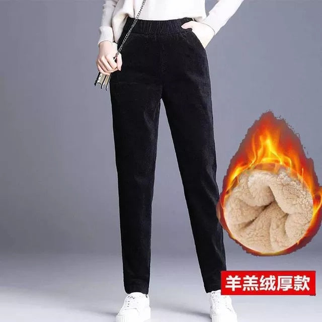 ropa aesthetic y2k pants Autumn Winter Corduroy Harem Pants Women Fashion