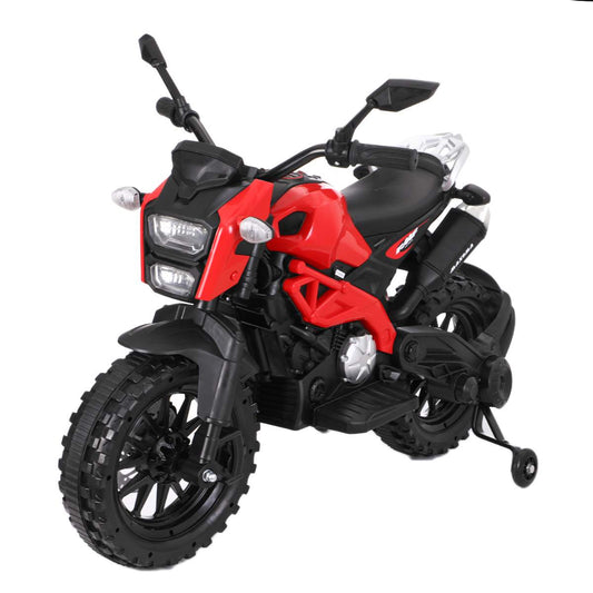 12V Electric Motorbike Kids Ride on Motorcycle With Training Wheel Battery Power