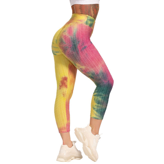 Calf-length Yoga Running Leggings High Waist Workout Push Up Legging Sport Women