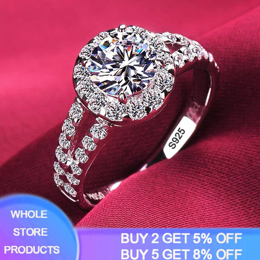 Never Fade Luxury Original Rings For Women Engagement Gift Proposal Jewelry