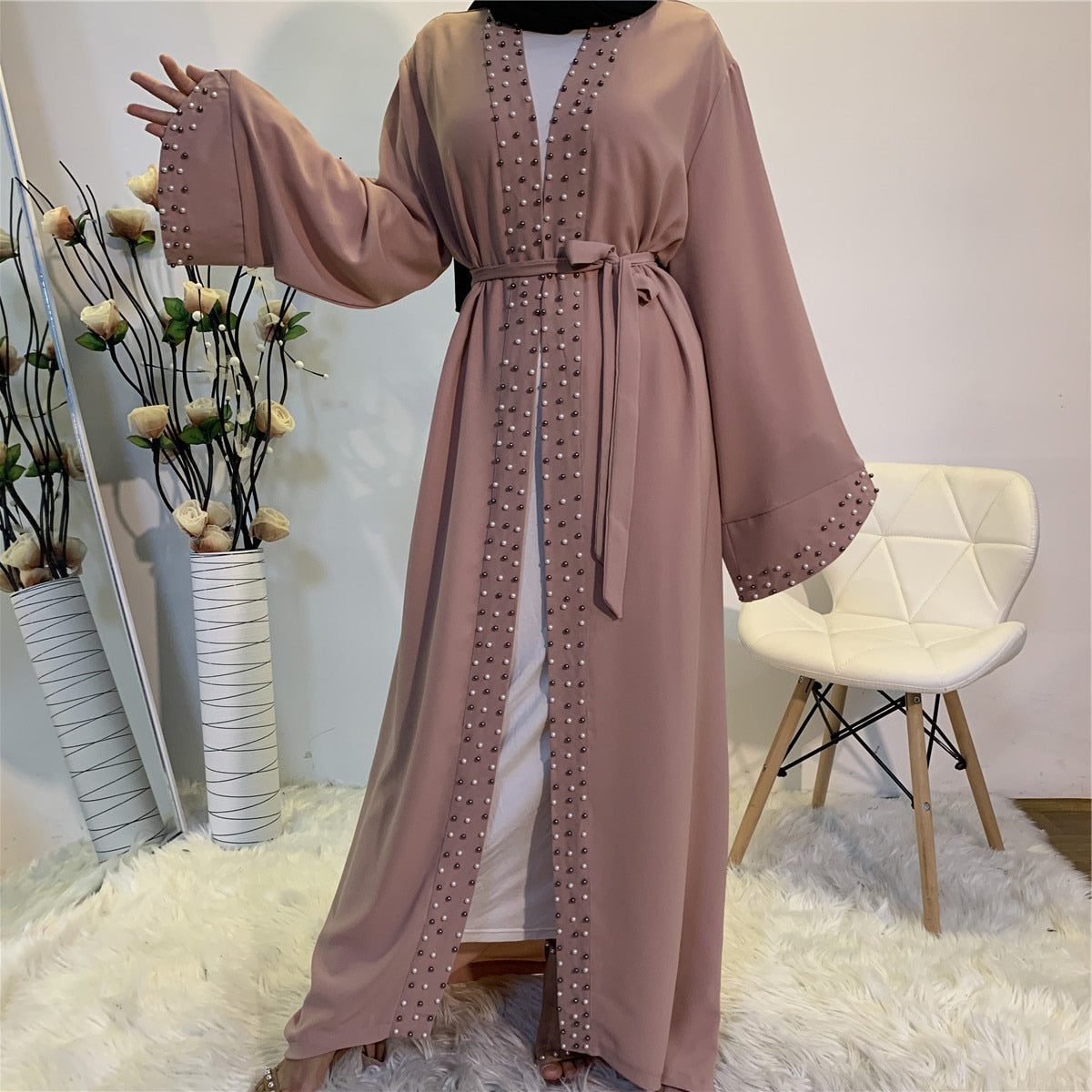 Eid Mubarak Abaya Dubai Turkey Muslim Abayas for Women Turkish Hijab Caftan Dres