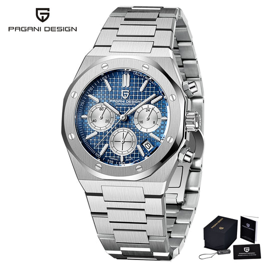 2023 New PAGANI Design Men's Quartz Watches Sapphire Stainless Steel Chronograp