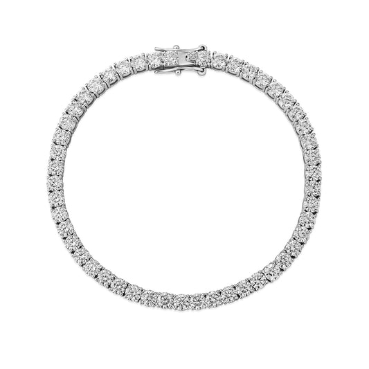 GUCY 3MM-5MM Bracelets Women 925 Sterling Silver Jewelry Moissanite Diamond Wed