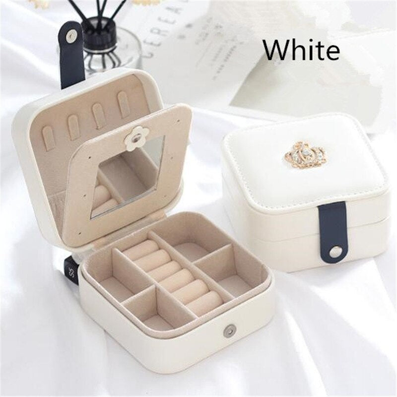 WE Jewelry Box ÑˆÐºÐ°Ñ‚ÑƒÐ»ÐºÐ° Ring Necklace Earring Holder Storage Box Case J