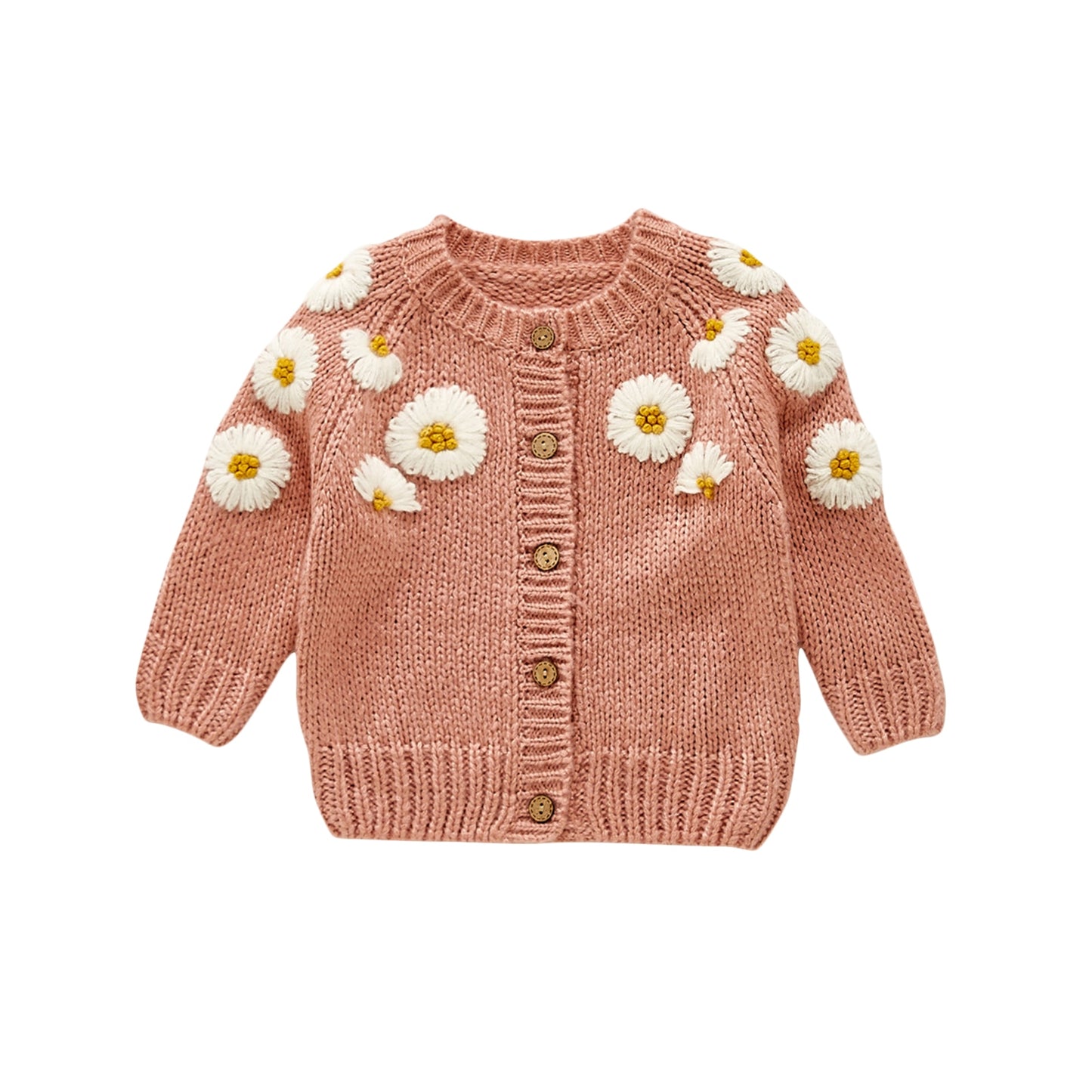 Lioraitiin 0-24M Newborn Infant Baby Girl Casual Cute Sweaters Long Sleeve O-Nec