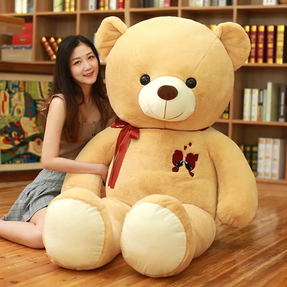 60-100CM Large Teddy Bear Plush Toy Lovely Giant Bear Huge Stuffed Soft Animal