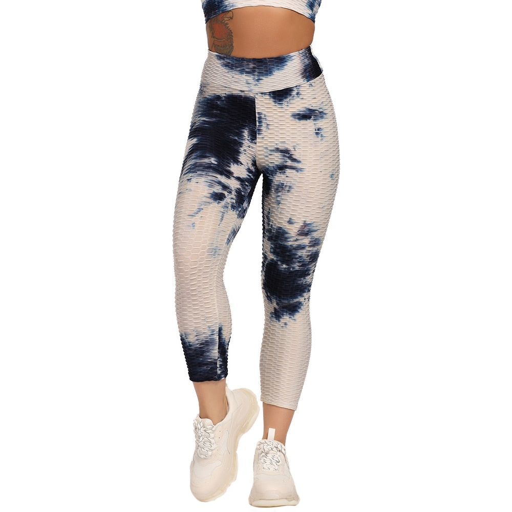 Calf-length Yoga Running Leggings High Waist Workout Push Up Legging Sport Women