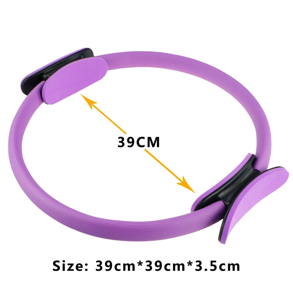 Yoga Circle Pilates Ring Lightweight Portable Non-slip Men Women Gym Fitness