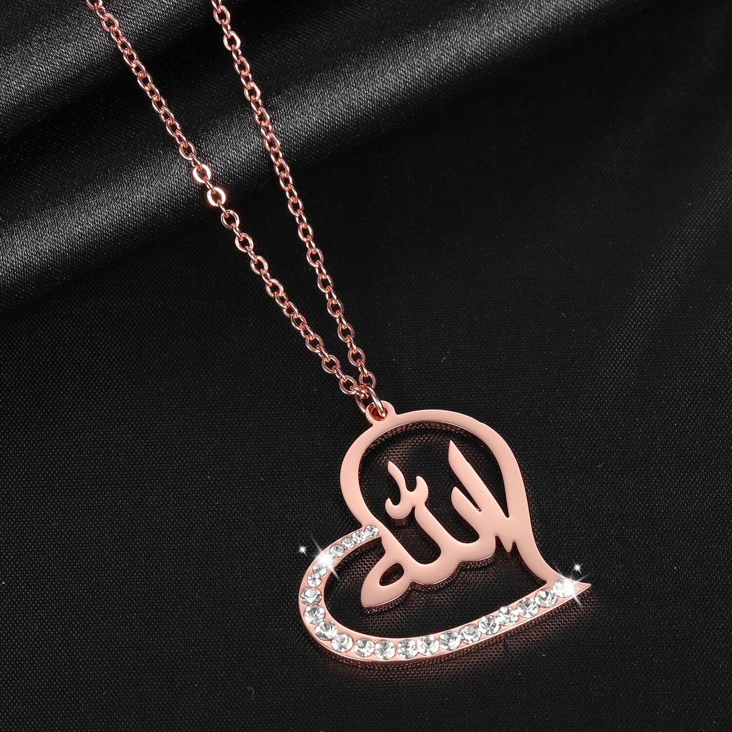 COLLIER ALLAH - NAJRAN Arbic Name Necklace Stainless Steel Pendant Luck Jewelr