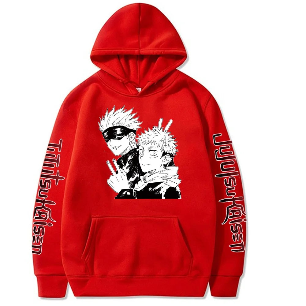 Japan Anime Jujutsu Kaisen Gojo Satoru Plus Size Hoodie Men Women Sweatshirt Ca