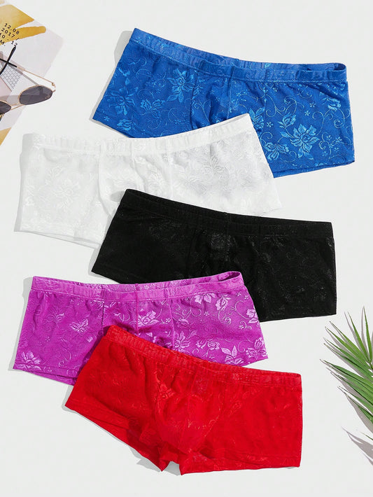 Men 5pcs Mesh Boxer Brief